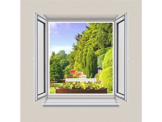 Síť proti hmyzu na okno DELIGHT 11611WH 130x150cm bílá