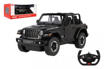 Auto RC Jeep Wrangler Rubicon RASTAR černý plast 29cm 2,4GHz na dálk. ovl. na bat. v krab. 44x19cm Auto RC Jeep Wrangler Rubicon RASTAR černý plast 29cm 2,4GHz na dálk. ovl. na bat. v krab. 44x19cm