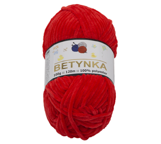 Příze BETYNKA - červená - 100g / 120 m