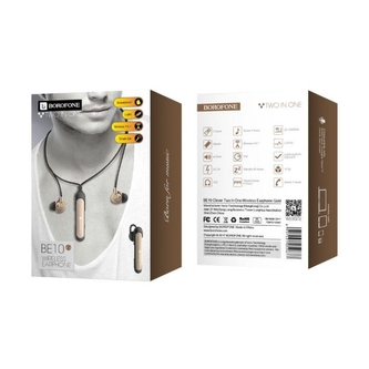 Bluetooth headset BOROFONE BE10, Bluetooth + HF, barva zlatá