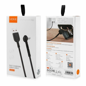 Datový kabel VIDVIE (CB451), USB A na USB C (FC, data + NB), délka 1m, barva bílá Datový kabel VIDVIE (CB451), USB A na USB C (FC, data + NB), délka 1m, barva bílá