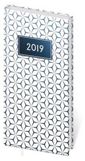Diář 2019 A6 LYRA týdenní s gumičkou Abstract