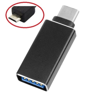 Adaptér Micro USB na USB OTG (short), barva černá