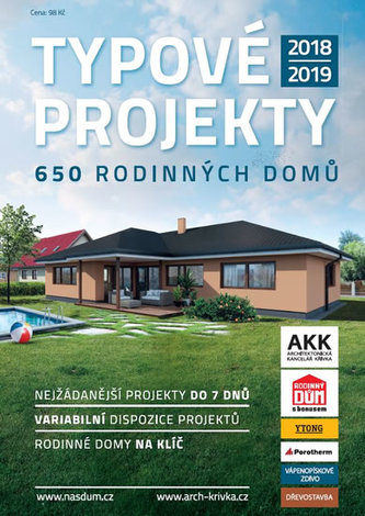 Typové projekty 2018/2019 - 650 Rodinných domů