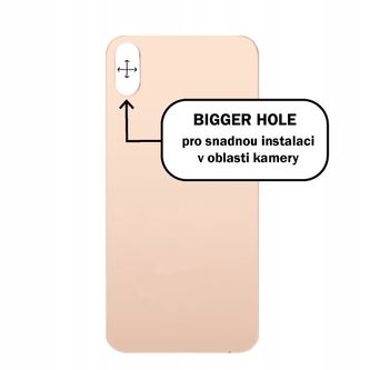 Kryt baterie iPhone XS gold - bigger hole