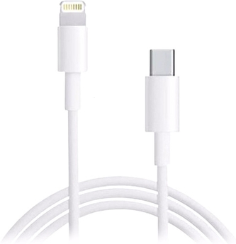 Datový kabel USB C na Lightning, délka 1m, barva bílá