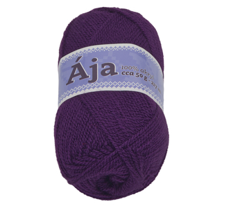 Příze ÁJA - tmavě fialová - 50g / 217 m
