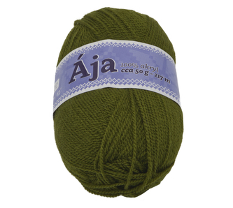 Příze ÁJA - tmavě zelená - 50g / 217 m