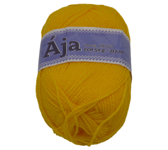 Příze ÁJA - žlutá - 50g / 217 m