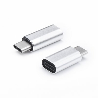 Redukce Lightning na USB C, barva stříbrná