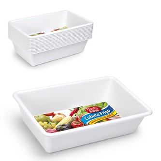 Zásuvka do lednice 6 l; bílá; 39x25x10 cm; plast