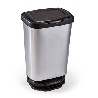 Koš odpadkový nášlapný Jive 40l; 39,2x29,6x63,4cm; plast