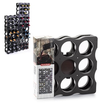 Stojan na láhve; 36x34,5x17 cm; plast