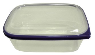 Dóza hermetická, čtvercová; 8,5x18,5x8 cm; 1,5 l; plast