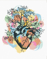 Malování podle čísel - PŘÍRODA V SRDCI - 40x50 cm, bez rámu a bez vypnutí plátna