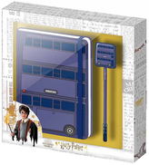 Poznámkový blok s propiskou Harry Potter: Záchranný autobus set 2 kusy (blok 14,8 x 19 cm)