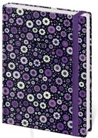 Diář 2019 B6 LYRA denní s gumičkou Fantasy