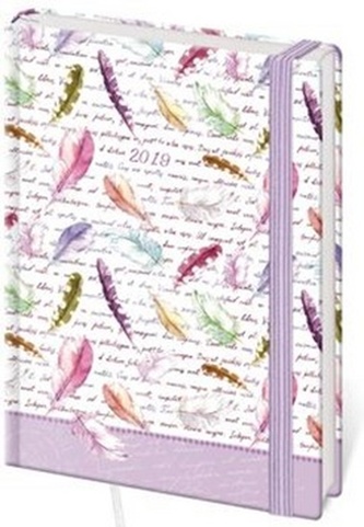 Diář 2019 B6 LYRA týdenní s gumičkou Indian