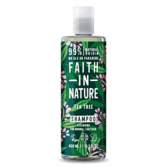 Faith in Nature Čisticí přírodní šampon pro normální a mastné vlasy Tea Tree (Cleansing Shampoo) Objem 400 ml woman