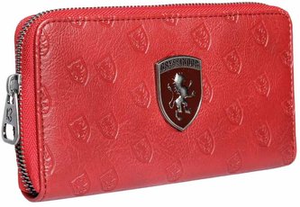 Dámská pěneženka - psaníčko Harry Potter: Erb Nebelvíru - Gryffindor (19 x 10 x 2 cm) červený polyester