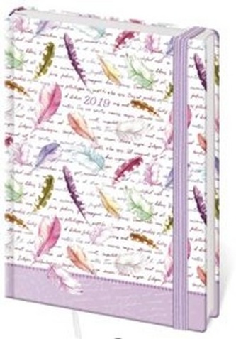 Diář 2019 B6 LYRA denní s gumičkou Indian