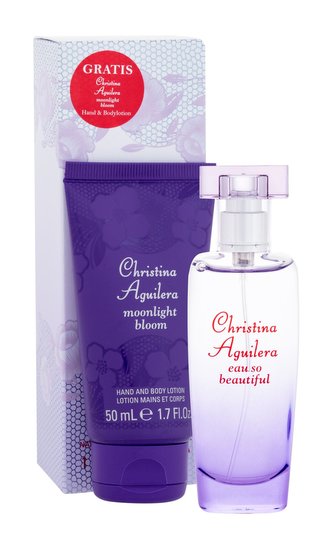Christina Aguilera Eau So Beautiful parfémovaná voda 30 ml + tělový krém Moonlight Bloom 50 ml