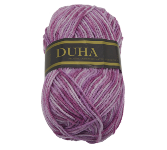 Příze DUHA - světle fialová, tmavě fialová - 50g / 150 m