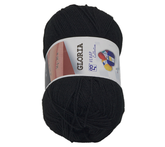 Příze GLORIA - černá - 50g / 305 m