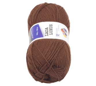 Příze LADA LUXUS - tmavě hnědá - 100g / 220 m