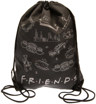 Pytlík gym bag se šňůrkami: Friends|Přátelé (45 x 34 cm)