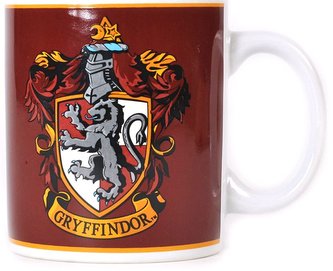 Keramický hrnek Harry Potter: Erb Nebelvíru - Gryffindor (objem 350 ml) bílý