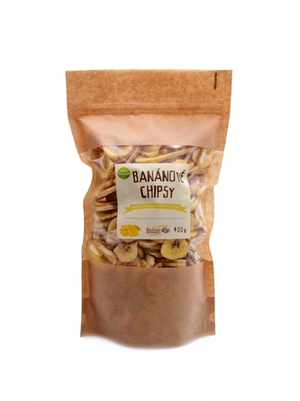 Božské oříšky - Banánové chipsy 400g