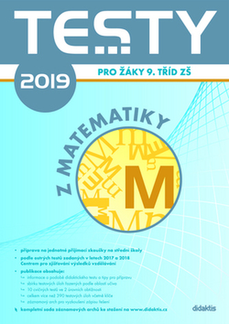 Testy 2019 z matematiky pro žáky 9. tříd ZŠ