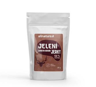 Allnature Jelení Jerky s divokým kořením 25 g