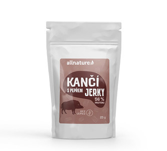 Allnature Kančí Jerky s pepřem 25 g