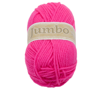 Příze JUMBO - fosforově růžová - 100g / 147 m