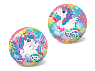 Míč Malý jednorožec/Little unicorn nafouknutý 14cm v síťce
