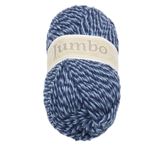 Příze JUMBO - modrý melír - 100g / 147 m