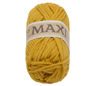 Příze JUMBO MAXI - světle hořčicová - 100g / 65 m