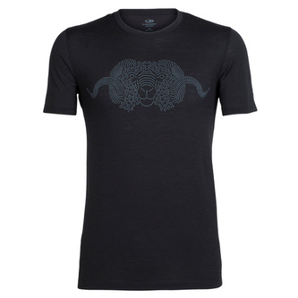 Mens Tech Lite SS Crewe Merino Lineation, I001 TWISTER HTHR/GLACIER/JET HTHR | XXL