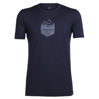 Mens Tech Lite SS Crewe High Mtn Crest, I403 ADMIRAL/POP PINK/STEALTH | XXL