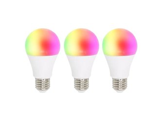 Smart sada LED žárovek E27 10W RGB WOOX R9074/3 WiFi Tuya