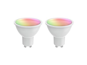 Smart sada LED žárovek GU10 5.5W RGB WOOX R9076/2 WiFi Tuya