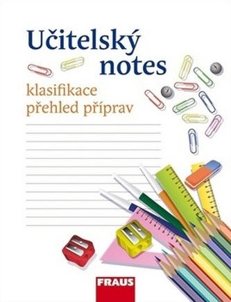 Učitelský notes - s motivem Psací potřeby