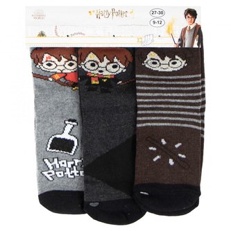 SADA 3 KS PONOŽKY HARRY POTTER - velikost 31-34