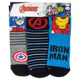 SADA 3 KS PONOŽKY AVENGERS - velikost 23-26