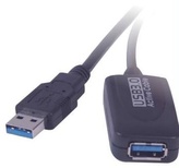 Repeater PremiumCord USB 3.0 repeater a prodlužovací kabel A/M-A/F 20m