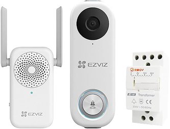 Zvonek Ezviz DB1C kit WiFi, domovní s kamerou, vyzváněcí jednotka, trafo