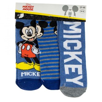 SADA 3 KS PONOŽKY MICKEY - velikost 31-34