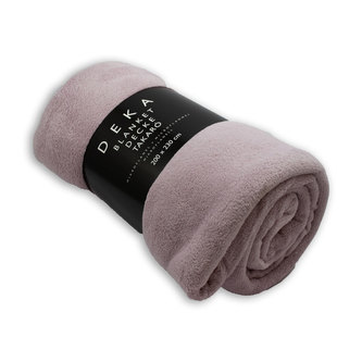 Mikroflanelová deka, 200x230 cm, Růžová